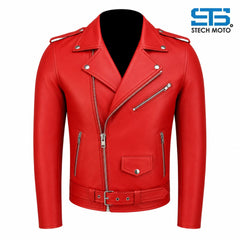 Giacca in pelle da Uomo S-tech ST 1530 Brando Vintage Custom & Café Race ST