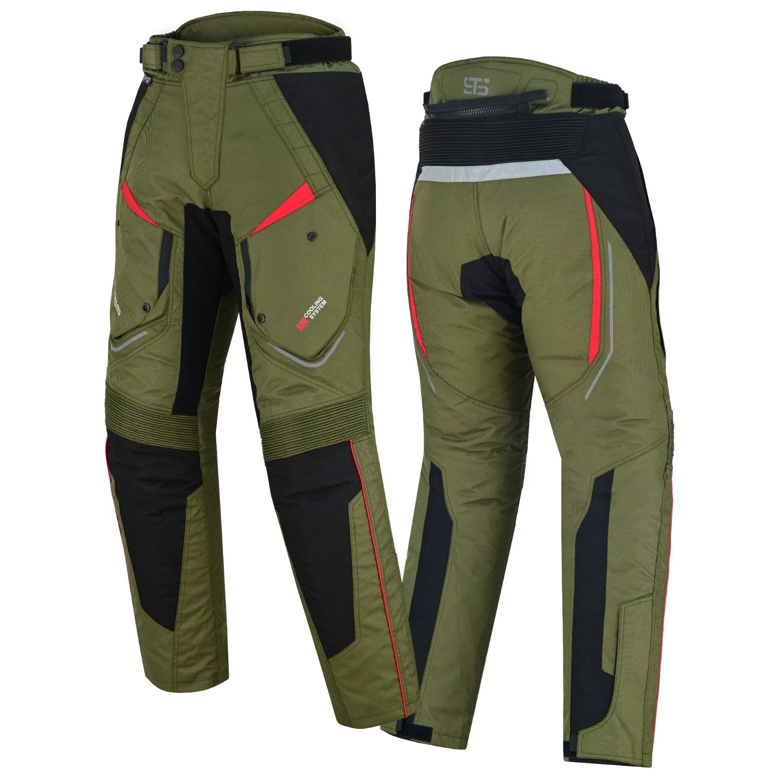 Moto pantaloni in tessuto-tex S-tech ST 825 Volcano H2Out 3-Strati e 4-Stagione ST
