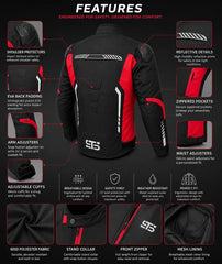 Giubbotto da moto in tessuto Stechmoto ST 868 CRUISE H2out 3-Strati 4 Stagione ST