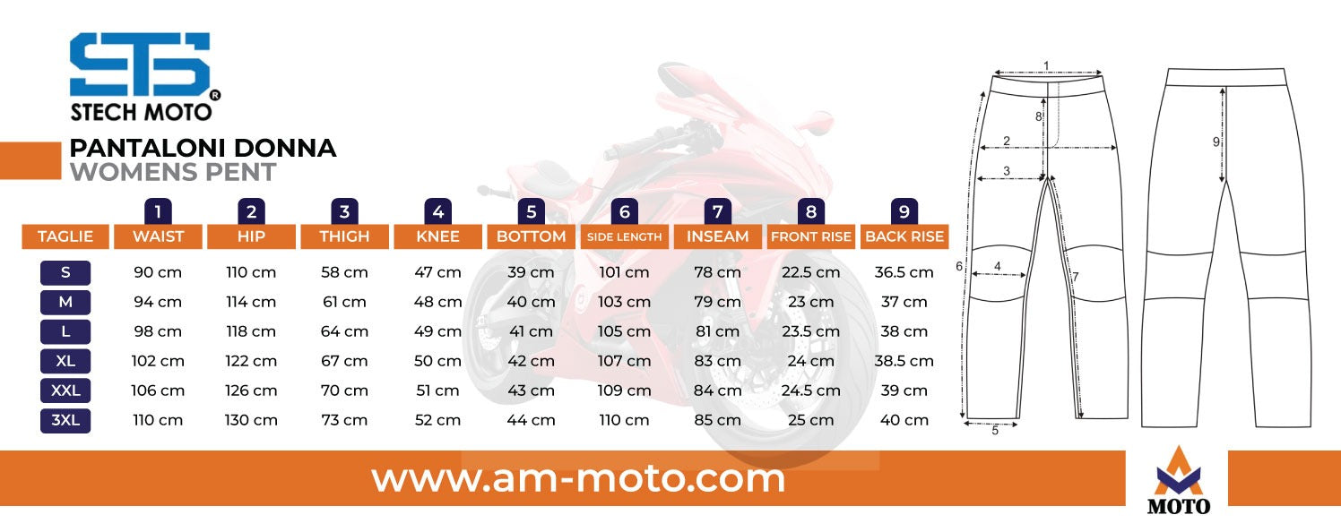 Moto Pantaloni in tessuto da donna S-tech ST 815 Venom-X H2Out 3 Strati 4 Stagione ST