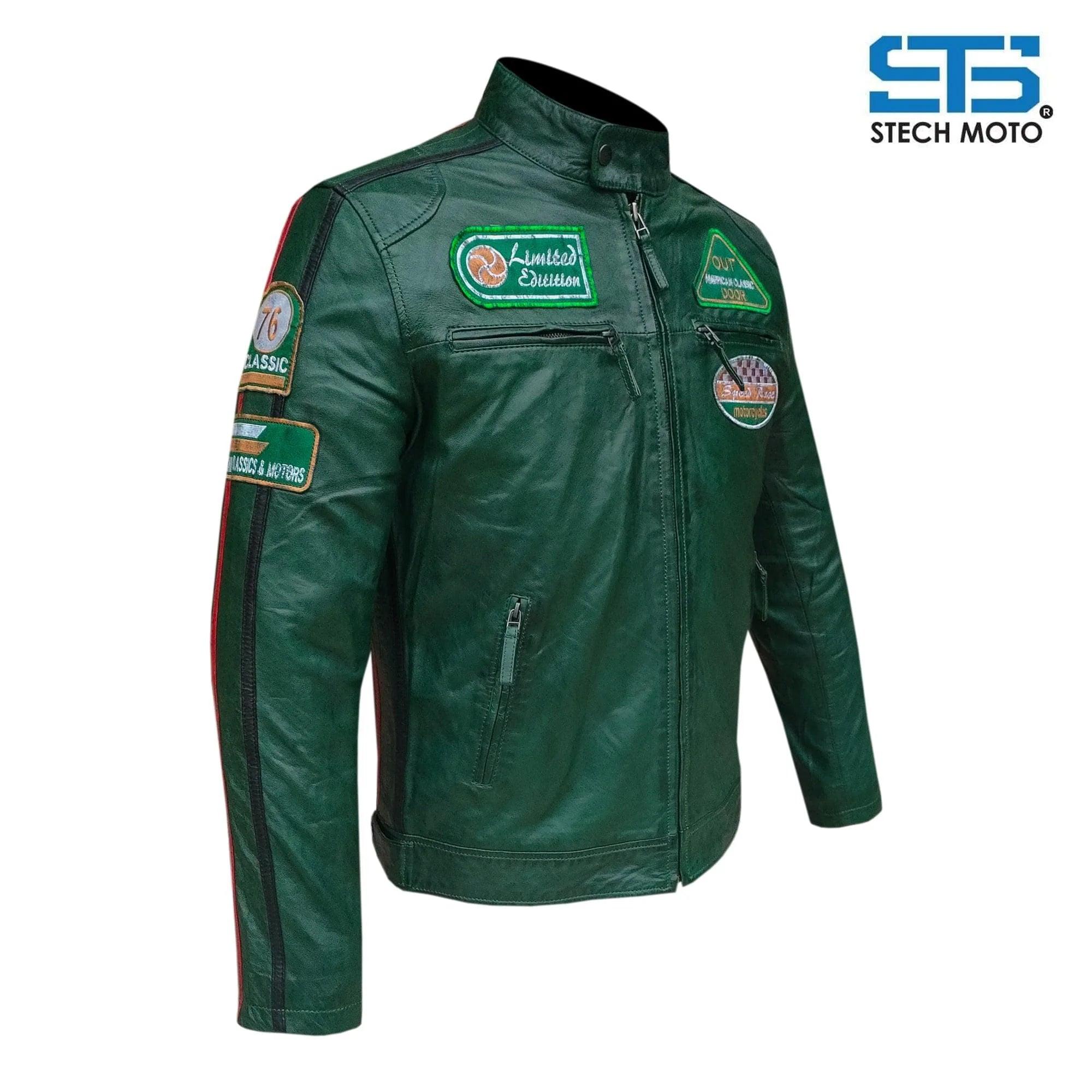 Stechmoto Giacca Moto Vintage Pelle Stechmoto Giubbotto Da Moto In