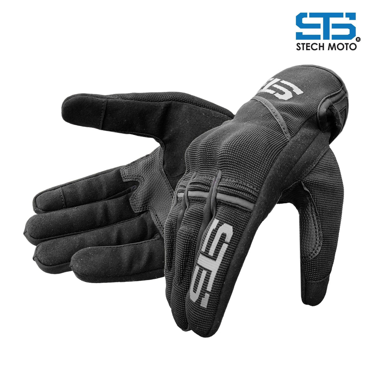 Guanti da Moto in tessuto Stechmoto F-835 Matt | Guanti da Moto cross Enduro Off-Road - Am Moto-Abbigliamento Moto