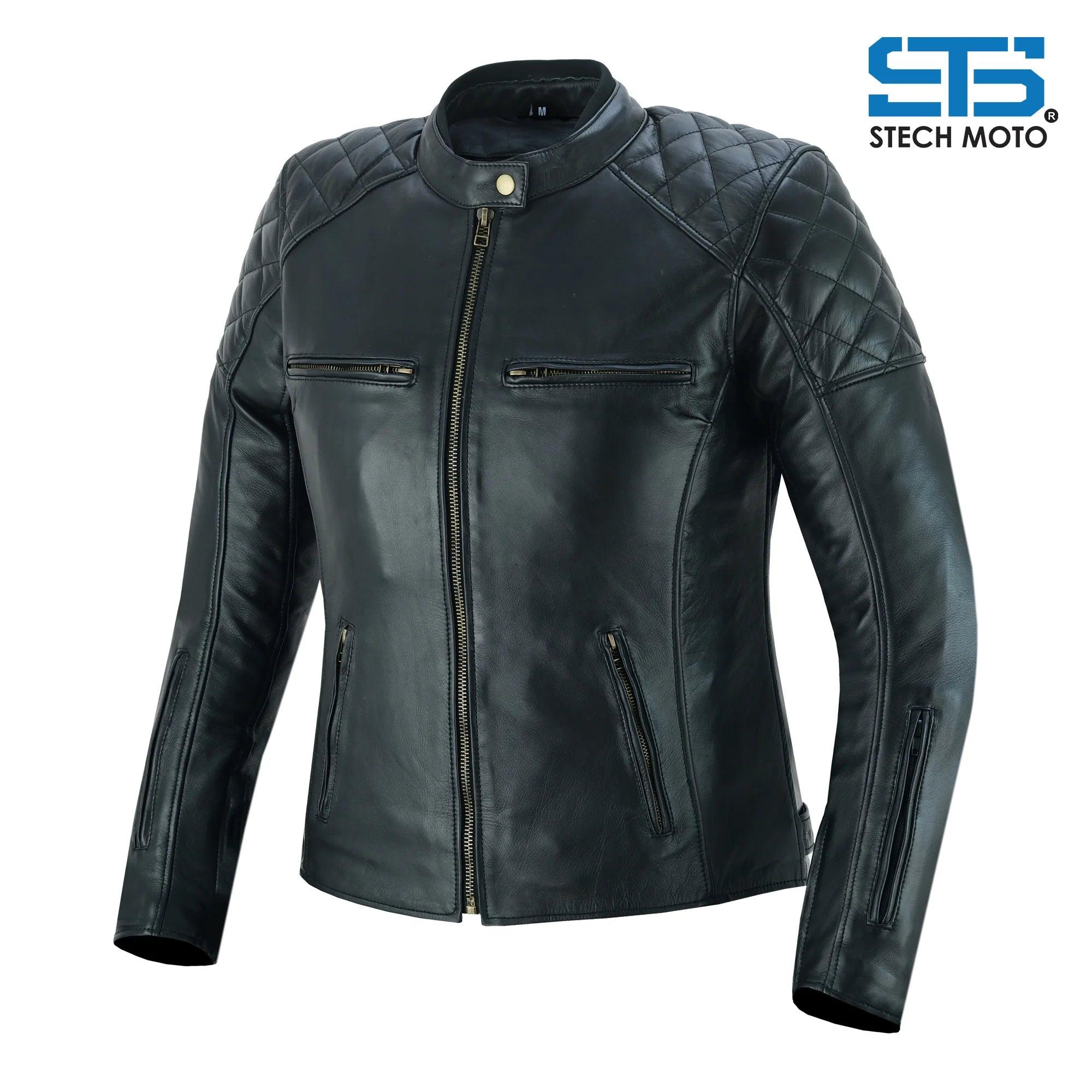 Moto giacca in Pelle Stechmoto ST 1710 Quintus Custom Vintage e Cafe Race - Am Moto-Abbigliamento Moto