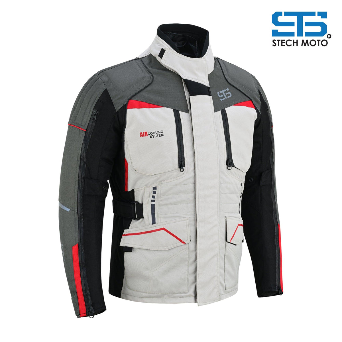 Moto Giacca in tessuto da uomo Stechmoto ST 825 Volcano H2Out 3 strati e 4 stagione - Am Moto-Abbigliamento Moto