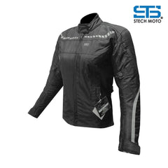 Moto Giubbotto in tessuto donna Stechmoto ST 1602 H2Out 3-strati 4 Stagione - Am Moto-Abbigliamento Moto