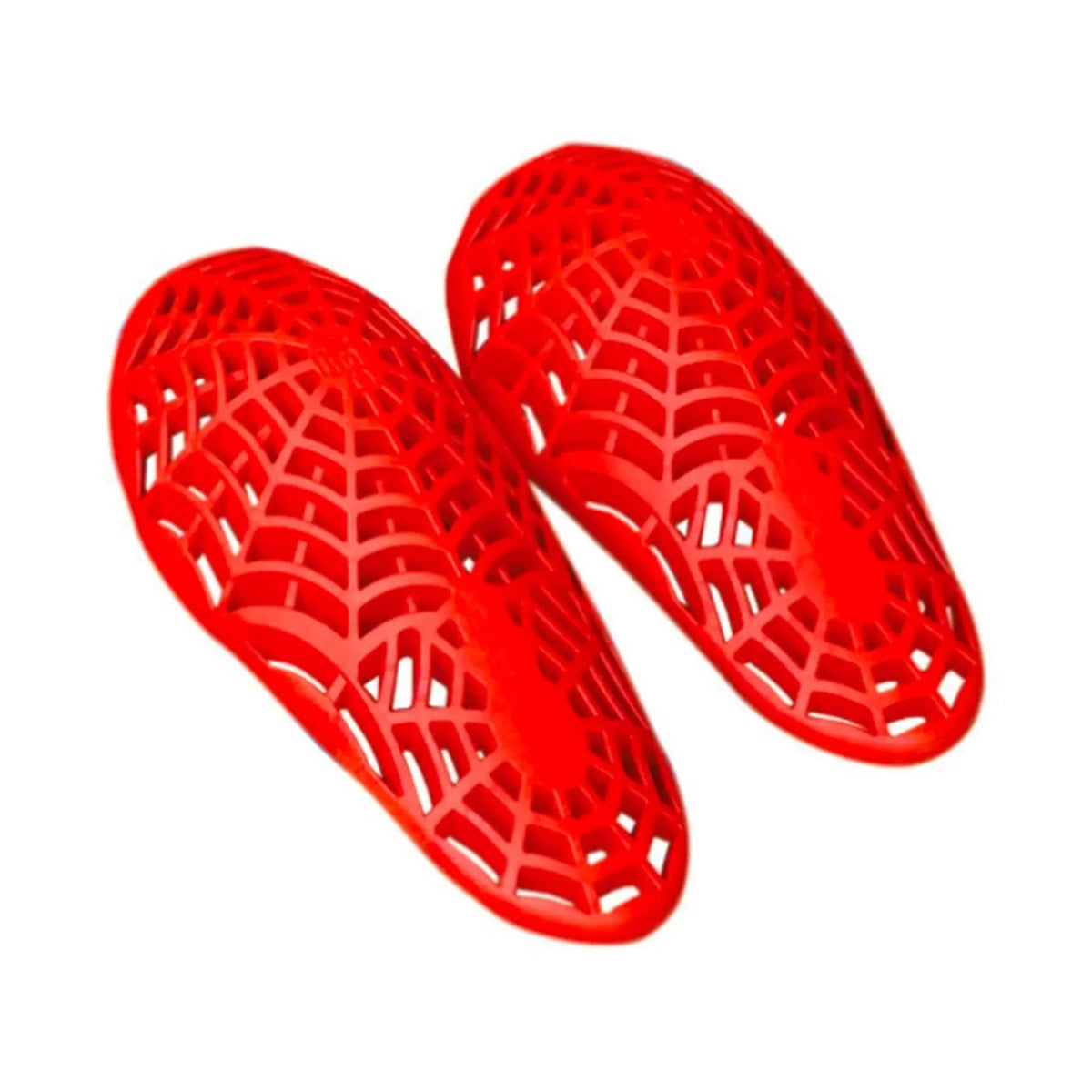 Protezioni rosse per gomiti e spalle moto, traforate, livello 2 CE, abbigliamento moto.